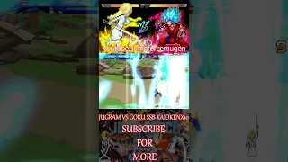 JUGRAM VS GOKU SSB KAIOKENX10 #mugen #cartooncharacter #naruto