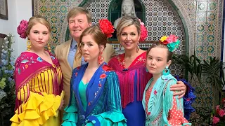 Throwback to a royal Romance! Willem-Alexander, Máxima, Amalia, Alexia en Ariane in Sevilla