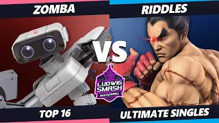 Ludwig Invitational - Zomba (ROB) Vs. Riddles (Kazuya) SSBU Ultimate Tournament