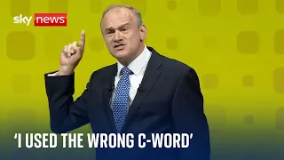 Sir Ed Davey: 'I used the wrong C-word' - Highlights from his speech at the Lib Dem Conference