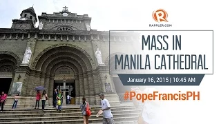 #PopeFrancisPH: Pope Francis Mass in Manila Cathedral