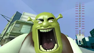 GMOD: SCARY SHREK ATTACKING VILLAGE SCHOOL