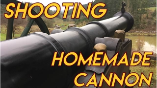 Homemade Cannon Shooting