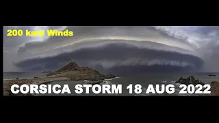 VIOLENT STORM HITS CORSICA 18 August 2022