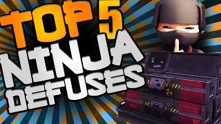 Top 5 Ninja Defuses (Statue Defuse, Funny Reactions, Lag, Blind People)