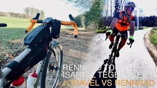 Gravel oder Rennrad? Vergleich! Tour München  - Lenggries -Tegernsee - München