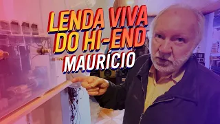 Uma aula de hi-end e a maior corneta da Brasil. Seu Maurício