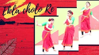 Ekla Cholo Re Dance choreography by Antara Bhadra | Rabindra Nritya