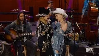 Madonna Joins Miley Cyrus for Unplugged MTV Performance