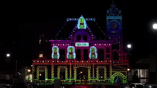 Openning for old post office light show,  illustrated and animated by Jay Yu