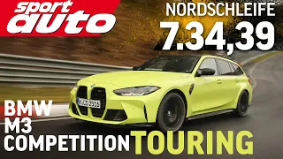 BMW M3 Competition Touring | Nordschleife HOT LAP 7.34,39 min | sport auto Supertest