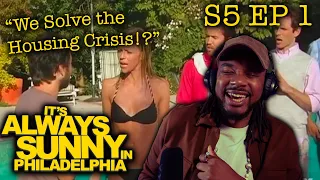 FILMMAKER REACTS It's Always Sunny Season 5 Episode 1: The Gang Exploits the Mortgage Crisis