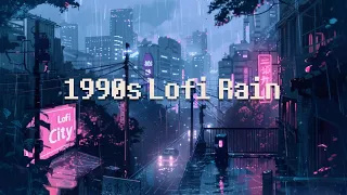 1990s Peaceful Rainy Night In The Suburbs ⛈️ Lofi Hip Hop Mix ☂️ Chill Lofi Beats & Rain Sounds