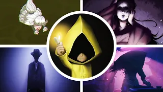 Little Nightmares Complete Series - All Final Bosses + Endings