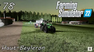 Contracting/The wool Production/Spreading slurry! Timelapse l FS22 Haut Beyleron #78