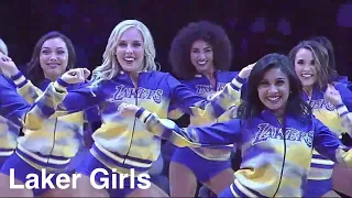 Laker Girls (Los Angeles Lakers Dancers) - NBA Dancers - 1/15/2019 4th QTR dance performance