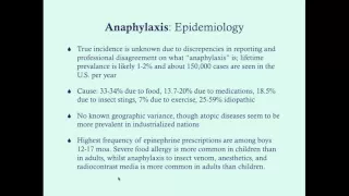 Anaphylaxis - CRASH! Medical Review Series