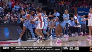 Harris Picks Fight With Deja Kelly For No Reason. NCAA Tournament #3 Ohio State vs #6 North Carolina