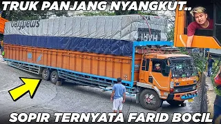 Overloaded Truck Difficulty Turning Corners