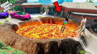 GTA 5 : Franklin's Impossible Hard Lava Gap Challenge nearby Franklin House.. (GTA 5 Mods)