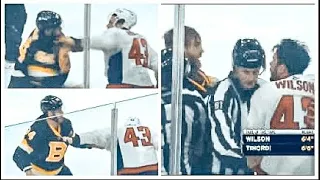 NHL FIGHT: Jarred Tinordi vs Tom Wilson | Bruins vs Capitals