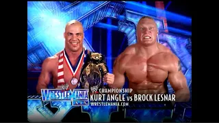 Story of Kurt Angle vs Brock Lesnar | WrestleMania 19