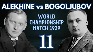 Alekhine vs Bogoljubov | World Championship Match 1929 | Round 11