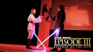 Star Wars Episode III Obi-Wan vs Anakin Lightsaber Duel Stage Performance at AniMatrix 2018