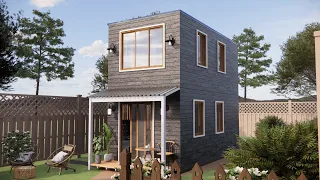 2 Story Tiny House 3x6 m Cozy Traditional Design (180 Sqft) | 18 Sqm