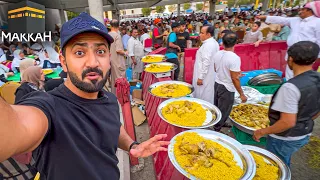 NOT like Any Other City ROADSIDE IFTAR In MAKKAH is Huge | Mutton Pulao, Chicken Mandi, Juices, Soup