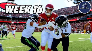 Madden 23 NFL WEEK 16 MATCHUP Seahawks versus Chiefs