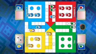 Ludo game in 4 players | Ludo King 4 players | Ludo gameplay #65 | Random Gaming Dice