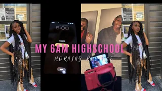 my realistic 6am highschool morning routine+ SCHOOL VLOG