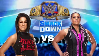 wr3d women's tamina vs bayley (smackdown women's Champion🔵)