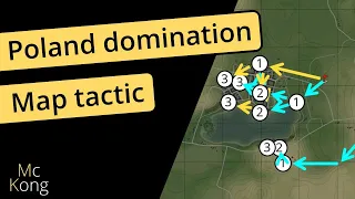 MAP TACTICS in War Thunder - Poland domination KEY POSITIONS for realistic tank battles