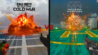 Call of Duty Cold War Explosion Effects VS Modern Warfare (Comparison)