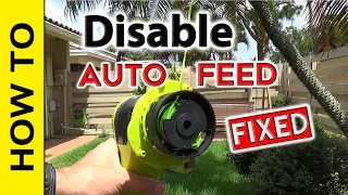 How to Disable Auto Feed on Ryobi electric trimmer