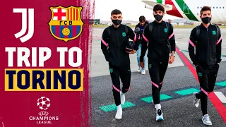 ✈️ BARÇA land in Turin ahead of UCL tie