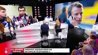 Les "Grandes Gueules" de RMC: Emmanuel Macron piégé par un canular téléphonique?!
