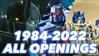 TRANSFORMERS ALL OPENINGS / TODOS LOS OPENINGS DE TRANSFORMERS | 1984-2022 | G1 -  EARTHSPARK