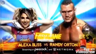 Alexa bliss and Randy orton Match cards 2016-2021