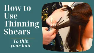 How to use Thinning Shears | Tutorial: Haircuts at Home