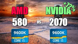 580 vs 2070 - 9600K. CSGO, Fortnite, PUBG, GTAV, Overwatch.