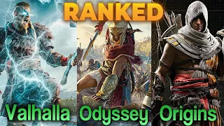 Assassin's Creed Valhalla VS Odyssey VS Origins | Ranked