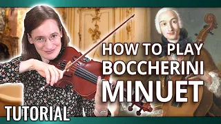 How to Play Minuet and Trio by Boccherini | Violin Tutorial + Free Sheet Music