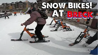 Riding Snow Bikes at Breckenridge