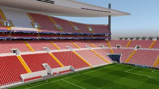 Google sketchup Football Stadium modeling - How to build a football Stadium (Tutorial)