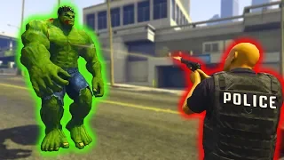 Hulk vs The Los Santos Police | GTA 5 Hulk Vs Series #1