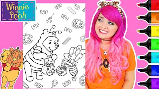 Coloring Winnie the Pooh & Piglet Halloween Disney Coloring Page | Ohuhu Art Markers