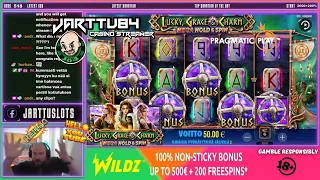 Must See!! Two Insane Wins From Lucky, Grace & Charm Slot!!